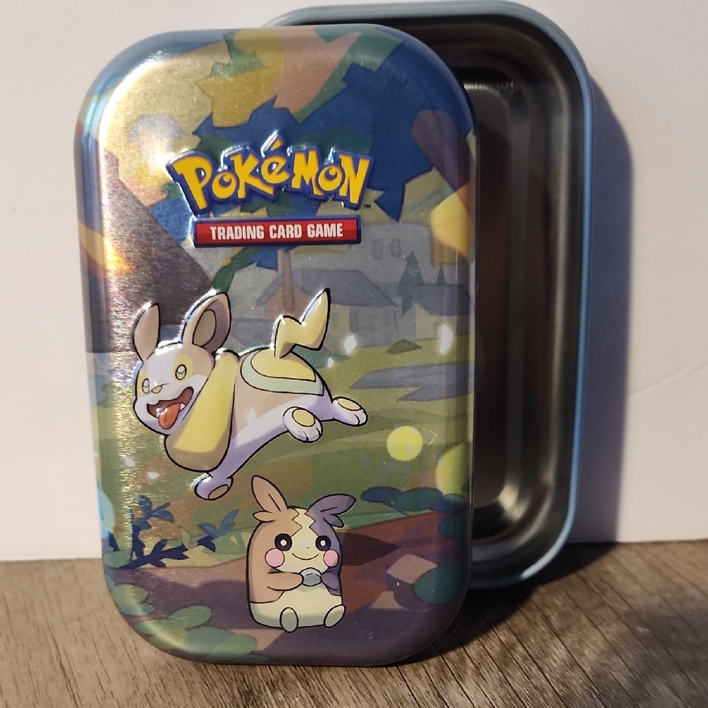 Pokemon Trading Card Game Tin with Blue and Yellow Design